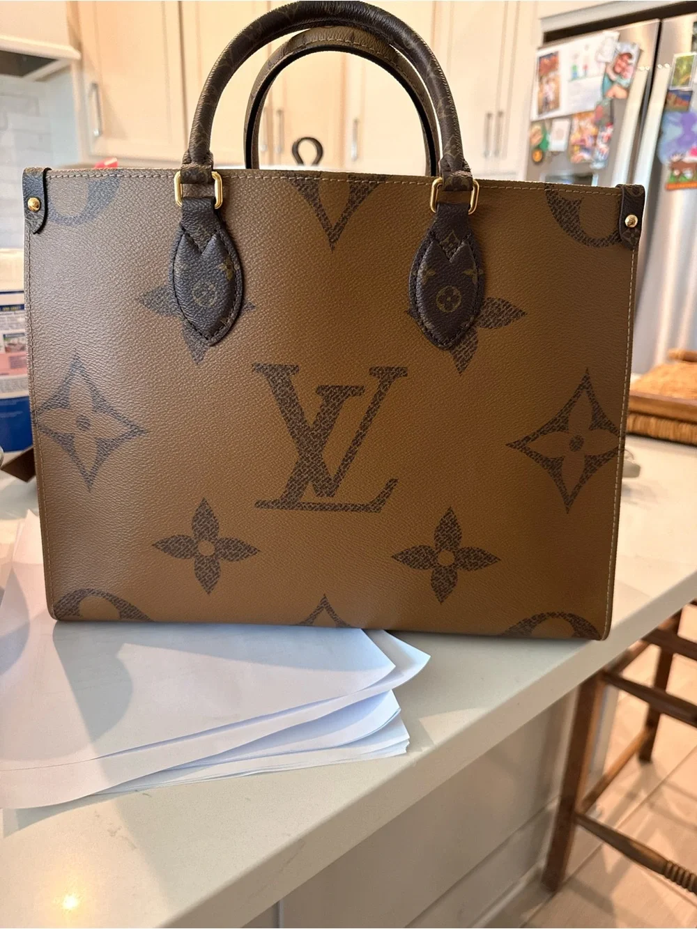 Louis Vuitton Brown Monogram OnTheGo Tote